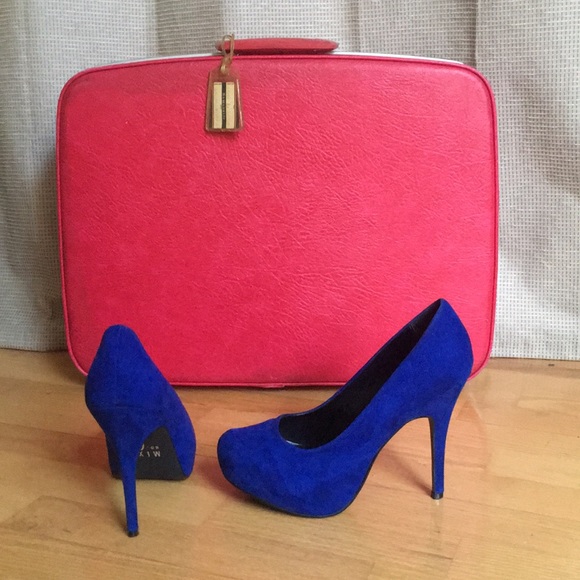 Blue platform heels - Picture 2 of 4